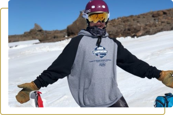person skiing